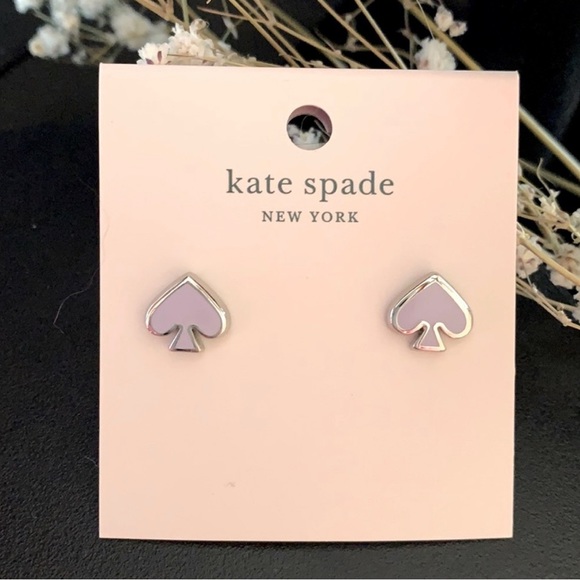 kate spade Jewelry - 🤩LILAC🤩 ♠️ kate spade ♠️ Signature Logo Cut Out Earrings, New